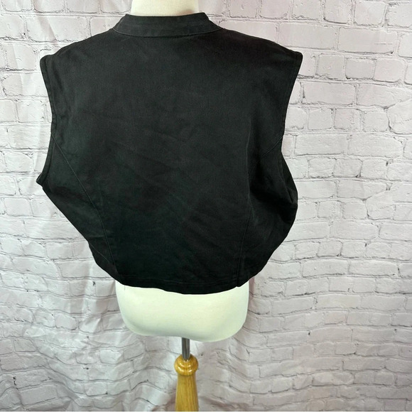 vintage cheyenne outfitters western boho denim vest sz XL bandana print - Picture 3 of 7